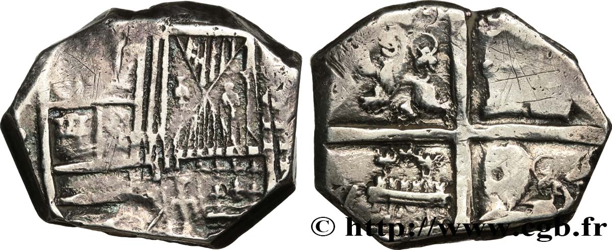 BOLIVIE - ROYAUME D ESPAGNE - PHILIPPE IV 8 Reales 1641 Potosi TB+