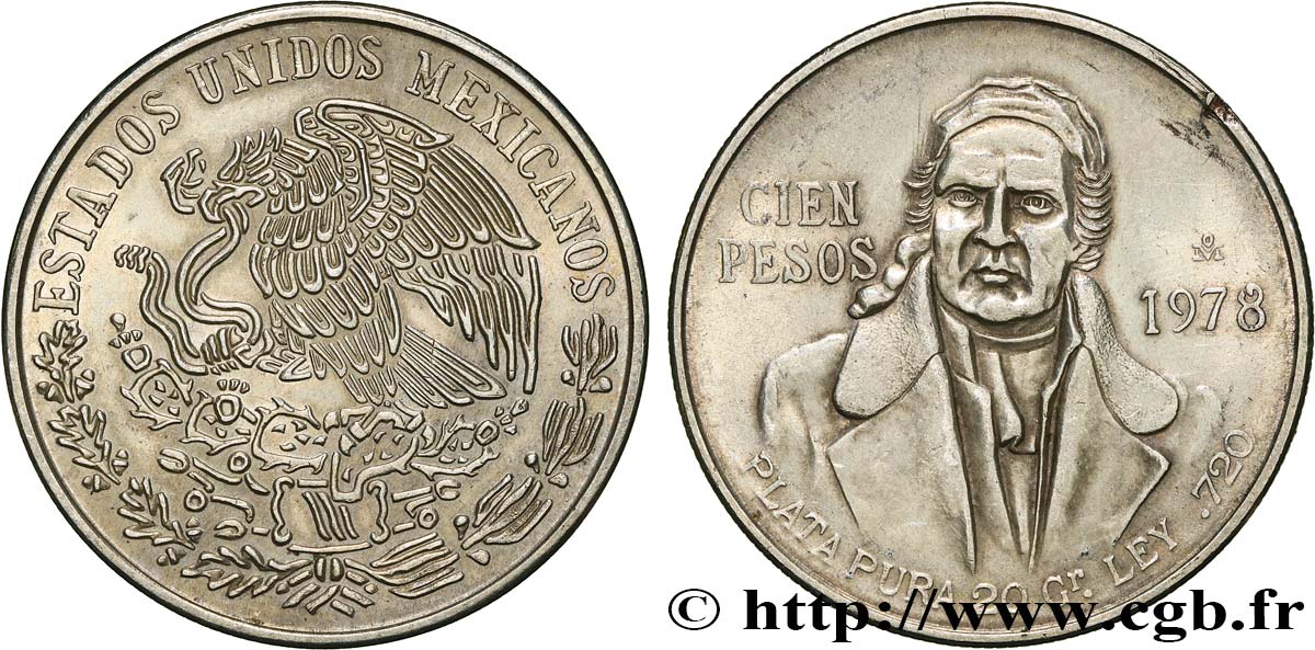 MÉXICO 100 Pesos 1978 Mexico MBC