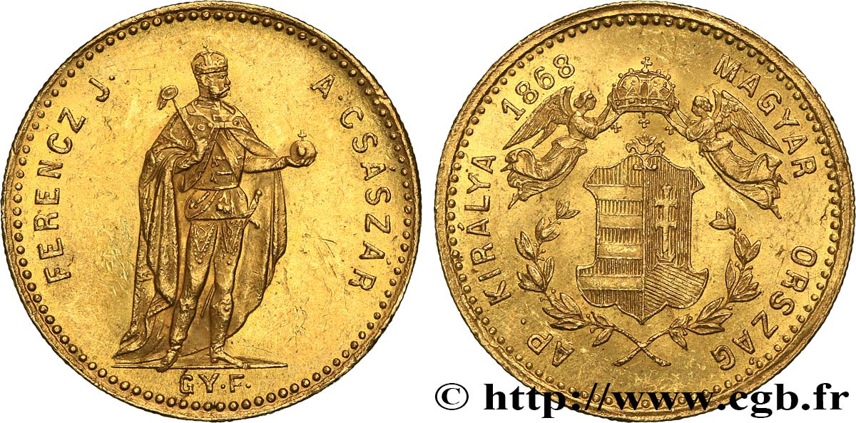 HUNGARY - KINGDOM OF HUNGARY - FRANCIS-JOSEPH I Ducat 1868 Kormoczbanya MS 