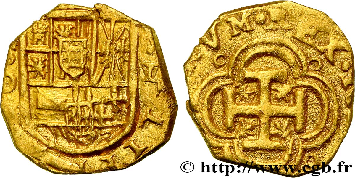 SPANIEN - KÖNIGREICH SPANIEN - PHILIPPE II. Escudo n.d. Séville fVZ 