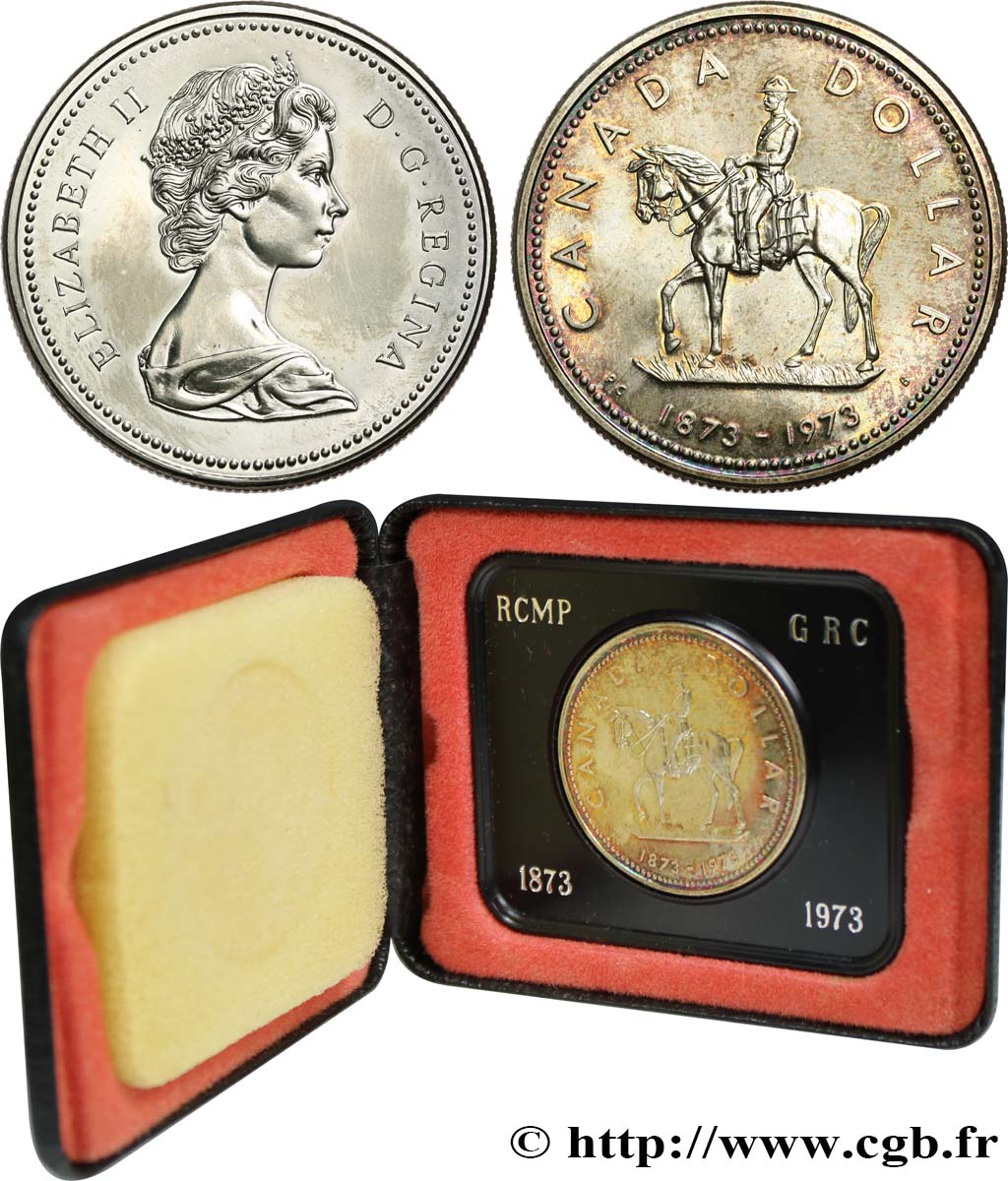 CANADA 1 Dollar Centenaire de la Gendarmerie royale du Canada 1973 MS