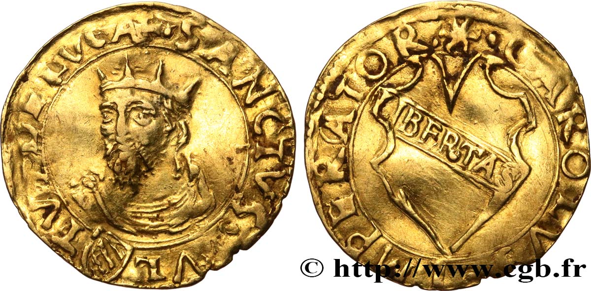 ITALY - LUCCA - REPUBLIC OF LUCCA Scudo d oro n.d. Lucques XF 