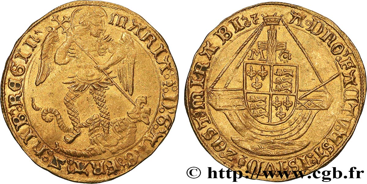 ANGLETERRE - ROYAUME D ANGLETERRE - MARIE Iere TUDOR Ange d’or, Classe I n.d Londres TTB+ 