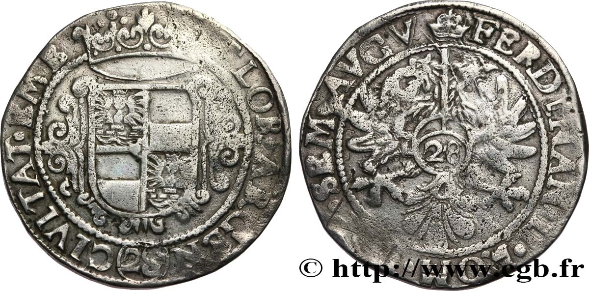 ALLEMAGNE - EMDEN Gulden 1637-1653 Emden TB+ 