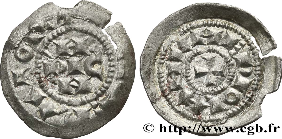 ITALY - HENRI III, IV OR V OF FRANCONIA Denier n.d. Milan XF 