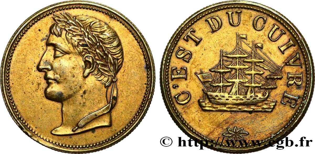 ROYAUME-UNI (TOKENS) 1/2 Penny - Napoléon (Canada) n.d.  TTB+ 