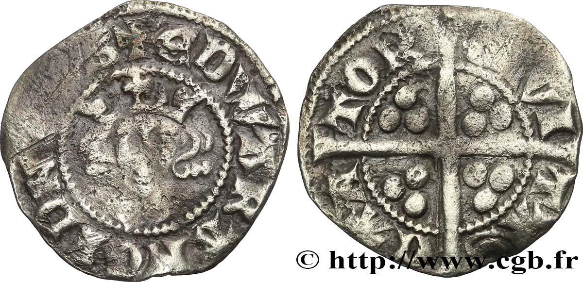 ANGLETERRE - ROYAUME D ANGLETERRE - ÉDOUARD Ier Penny n.d. Canterbury TB+