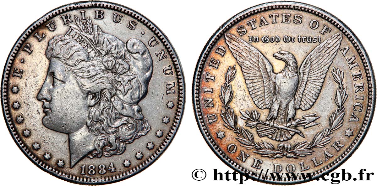 UNITED STATES OF AMERICA 1 Dollar Morgan 1884 Philadelphie XF 