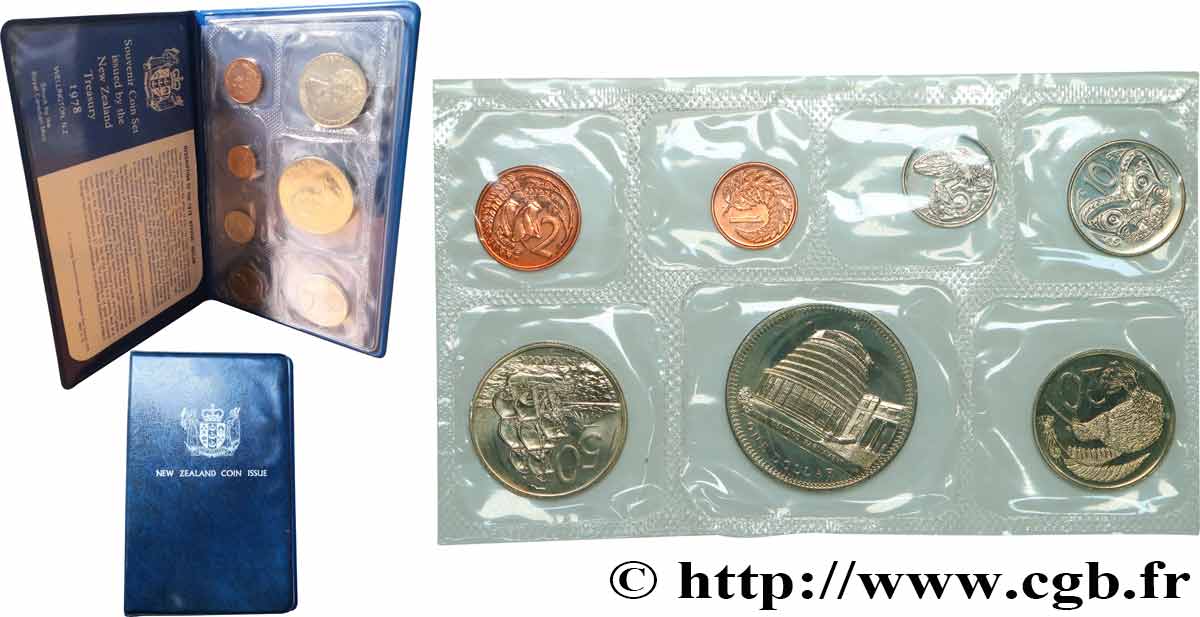 NEUSEELAND
 Série 7 monnaies 1978  ST 