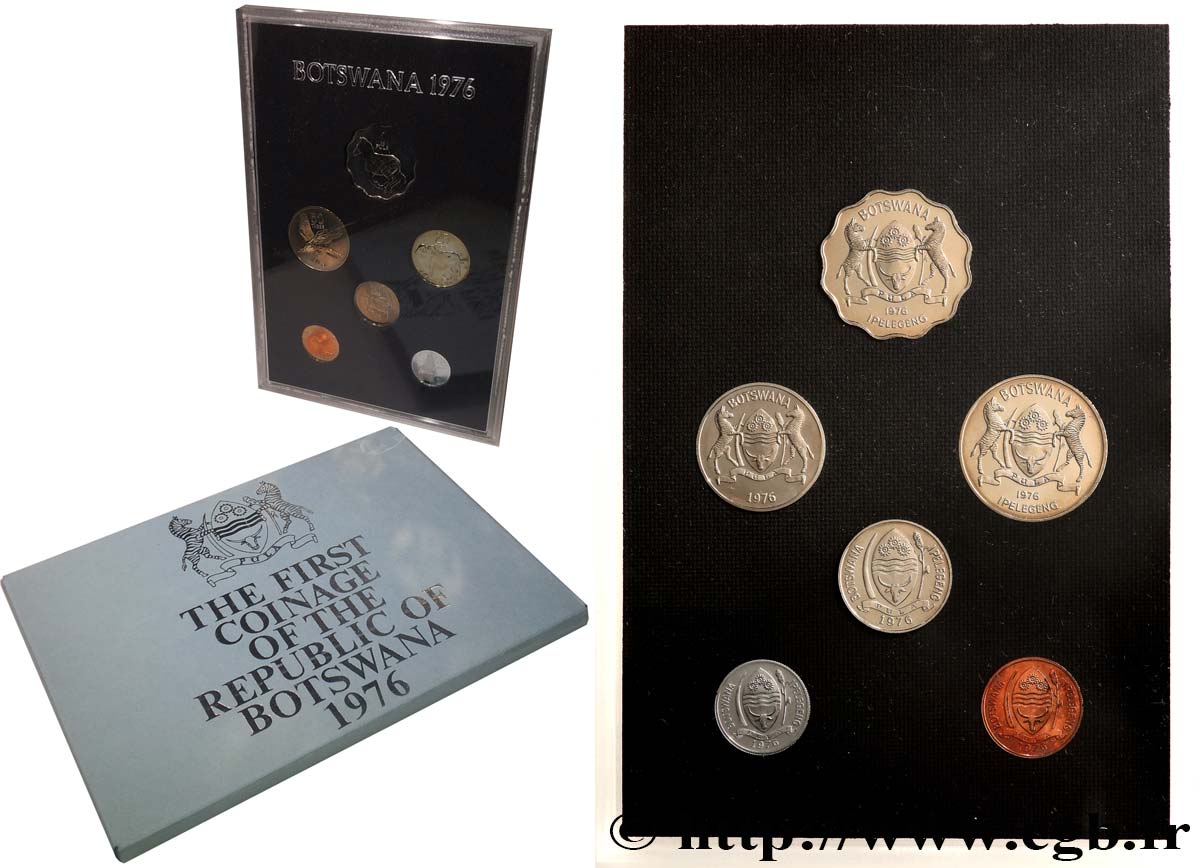 BOTSWANA Série Proof 6 monnaies 1976  ST 