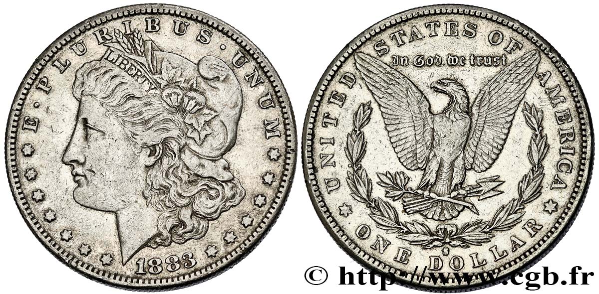 ÉTATS-UNIS D AMÉRIQUE 1 Dollar type Morgan 1883 San Francisco TTB 