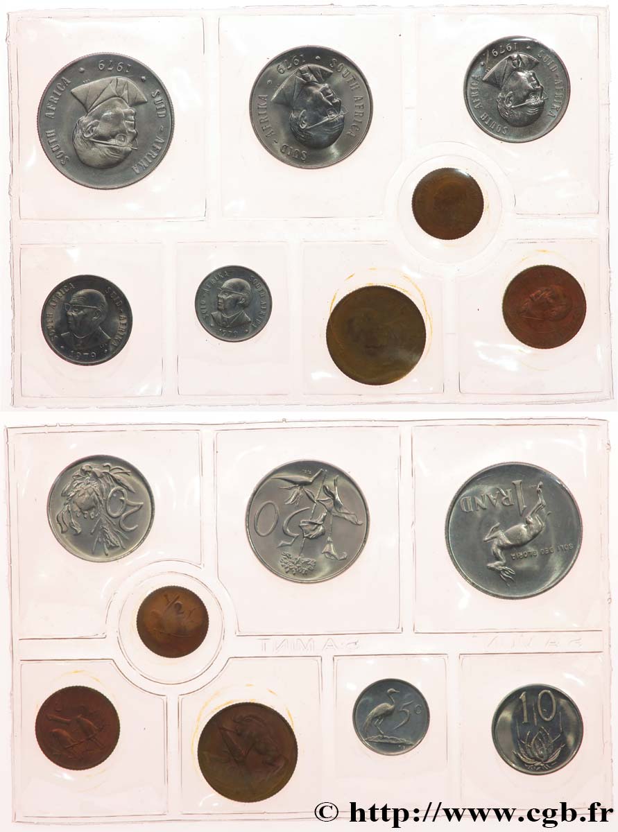 SOUTH AFRICA Série FDC 8 monnaies 1979  MS 