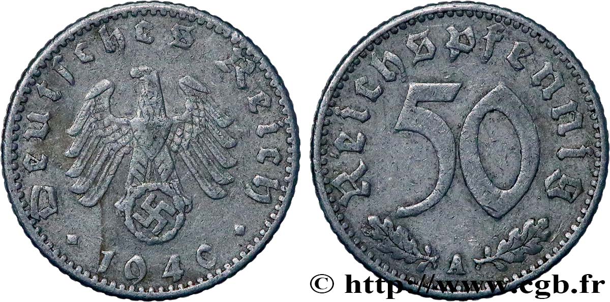 GERMANIA 50 Reichspfennig 1940 Berlin BB