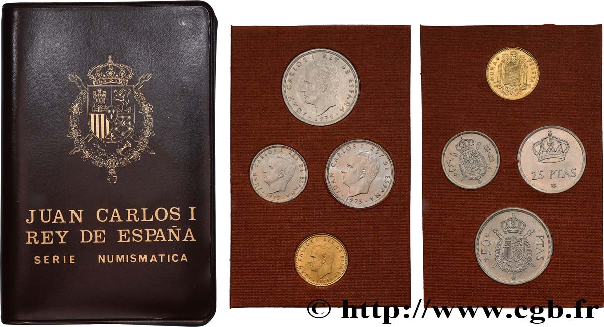 SPANIEN Série FDC - 4 monnaies 1979 (1975) 1975  VZ 