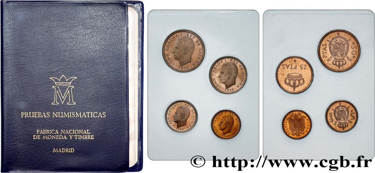 SPAIN Série FDC - 4 monnaies 1979 (1975) 1975  AU 