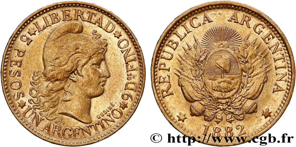 ARGENTINIEN Argentino 1882 SS