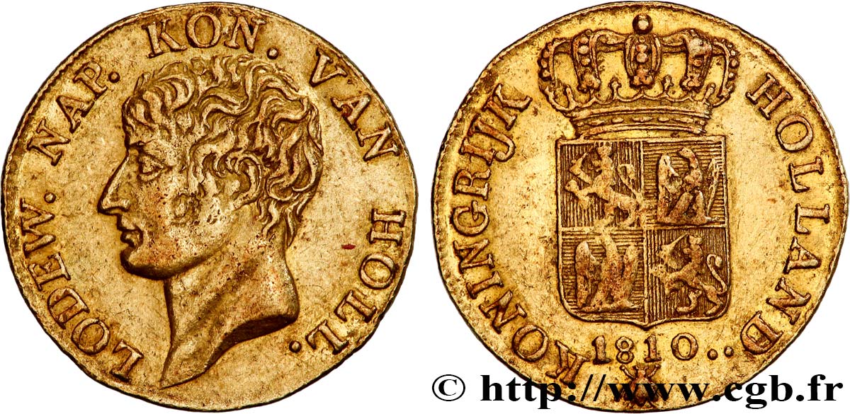 HOLLAND - KINGDOM OF HOLLAND - LOUIS NAPOLÉON Ducat d or, 2e type 1810 Utrecht SS
