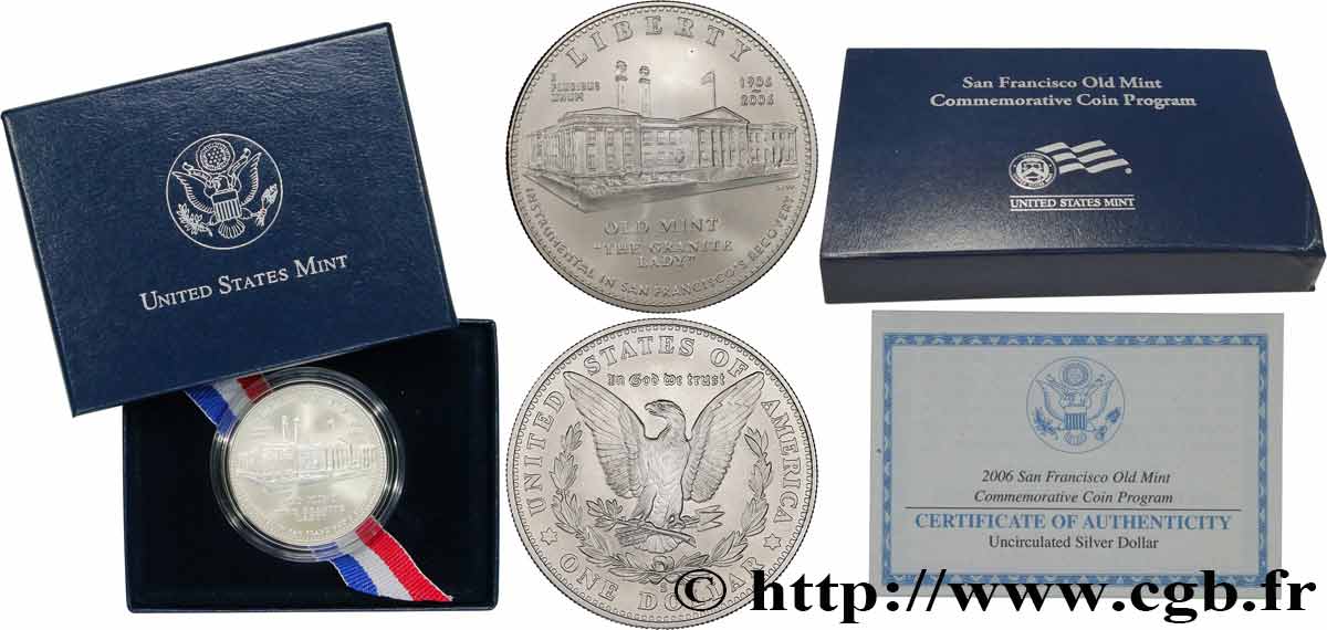 UNITED STATES OF AMERICA 1 dollar - San Francisco Old Mint - Centenaire 2006 S- San Francisco MS 