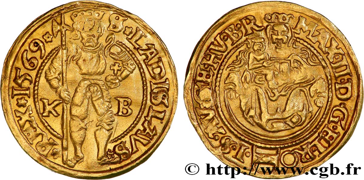 HUNGARY - KINGDOM OF HUNGARY - MAXIMILIEN II Ducat d’or 1569 Kremnitz AU 