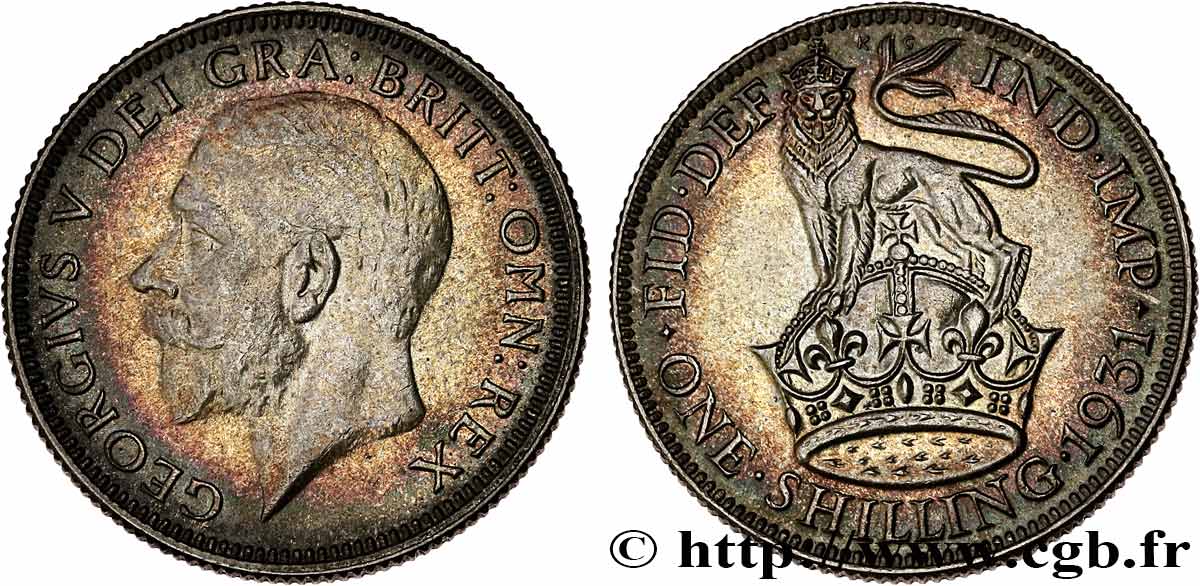 GREAT-BRITAIN - GEORGE V 1 Shilling  1931  AU 