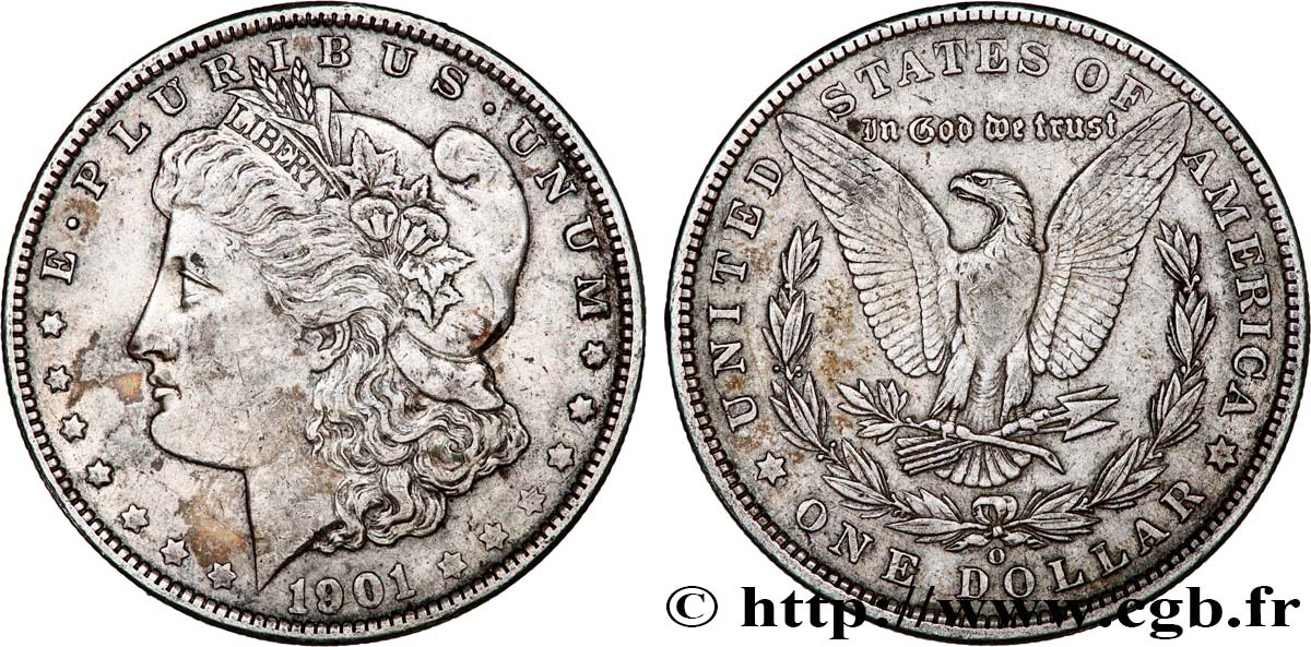 ÉTATS-UNIS D AMÉRIQUE 1 Dollar type Morgan 1901 Nouvelle-Orléans - O TTB