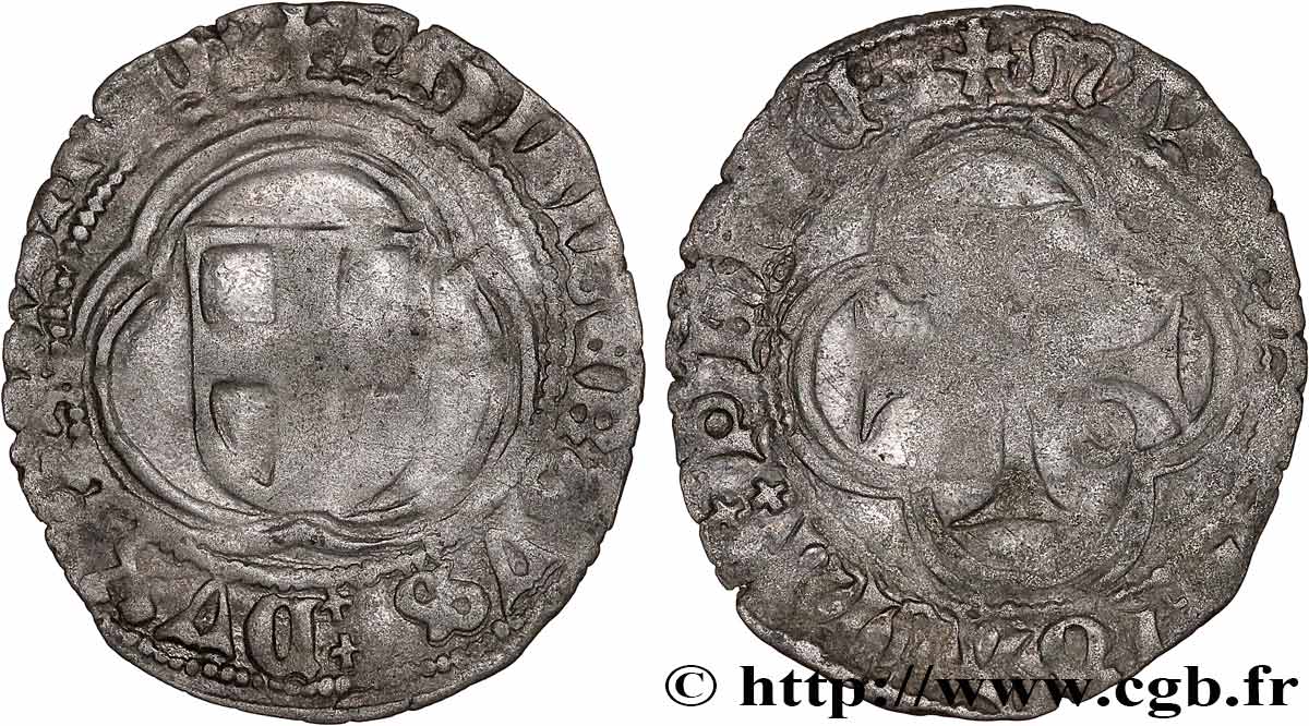 SAVOIE - DUCHÉ DE SAVOIE - PHILIBERT Ier LE CHASSEUR Piccolo Bianco, 1er type n.d. Atelier indéterminé S