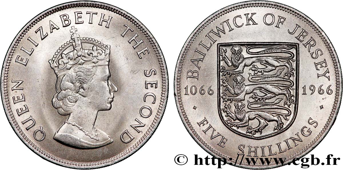 JERSEY 5 Shilling 1966  AU 