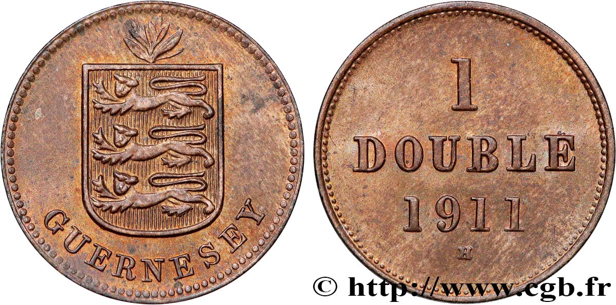 GUERNESEY 1 Double 1911 Heaton SUP