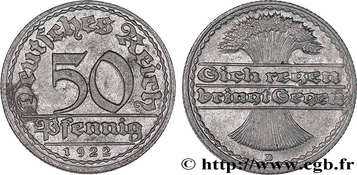ALEMANIA 50 Pfennig 1922 Munich EBC