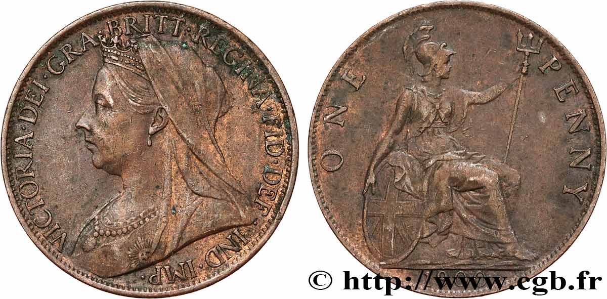 ROYAUME UNI 1 Penny Victoria Old Head 1900 Fwo 781313 Monde