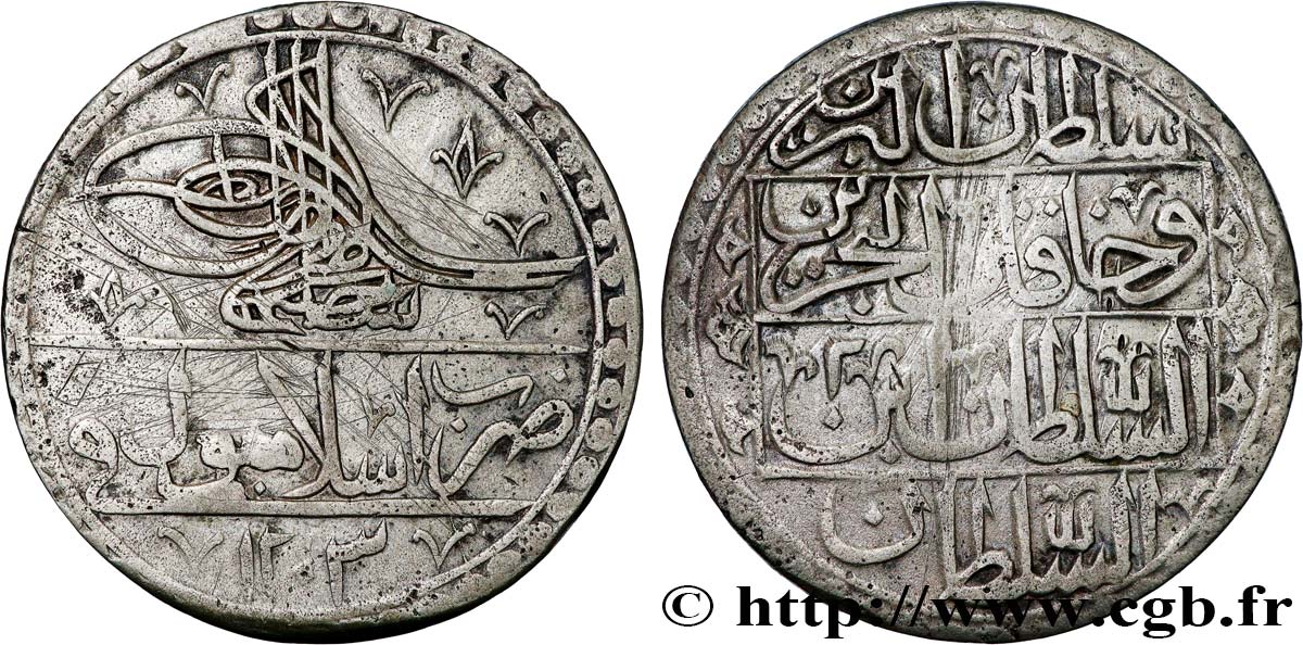 TURKEY 1 Yuzluk Selim III AH 1203 an 2 1790 Istanbul VF 