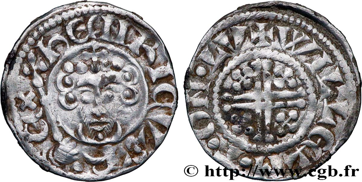 ENGLAND - JOHN LACKLAND - COINAGE IN THE NAME OF HENRY II Penny dit “short cross” n.d. Londres XF 