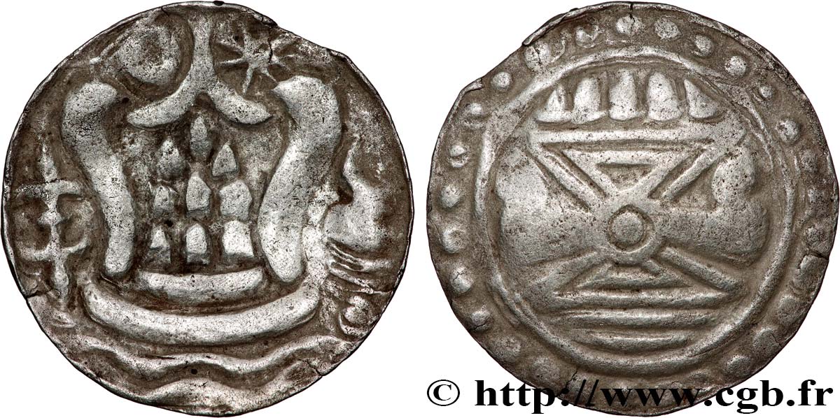 MYANMAR  Unité d’argent - Royaume Pyu c. VIIe siècle Sri Ksetra TTB 