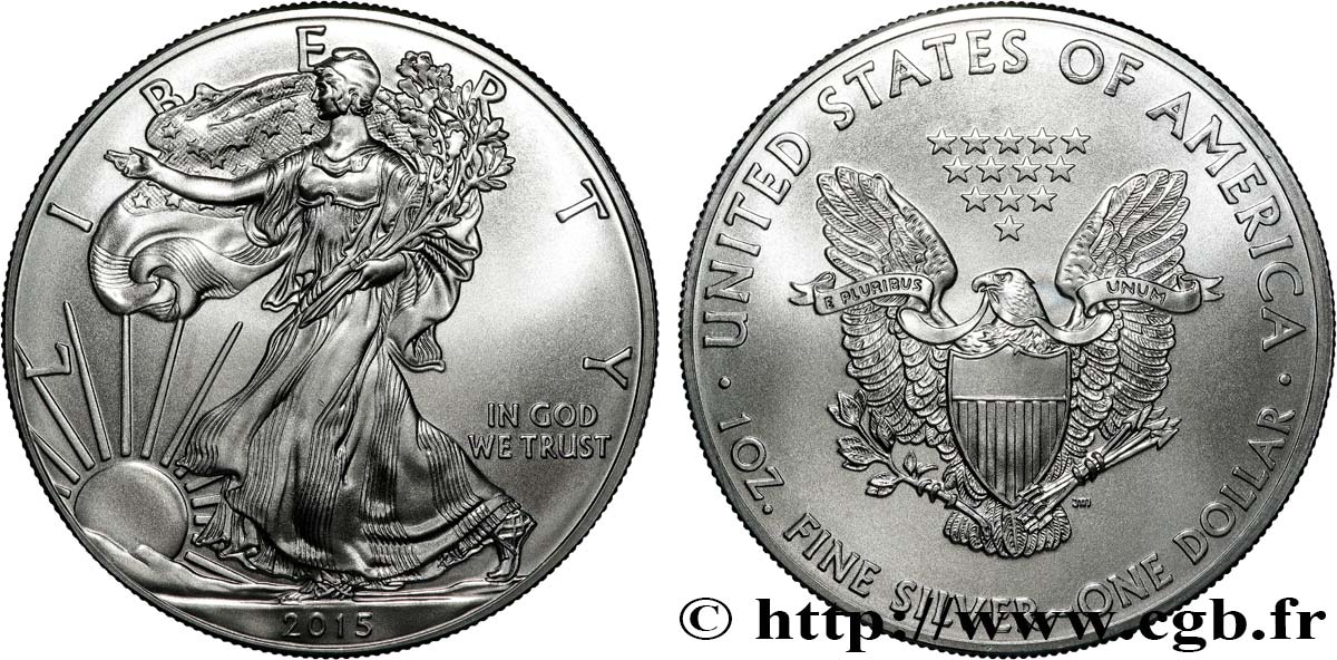 VEREINIGTE STAATEN VON AMERIKA 1 Dollar type Liberty Silver Eagle 2015 ST