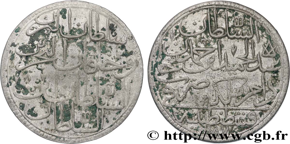 TURQUIE 2 Zolota (60 Para) AH 1187 an 8 au nom de Abdul Hamid I (1784) Constantinople TTB 