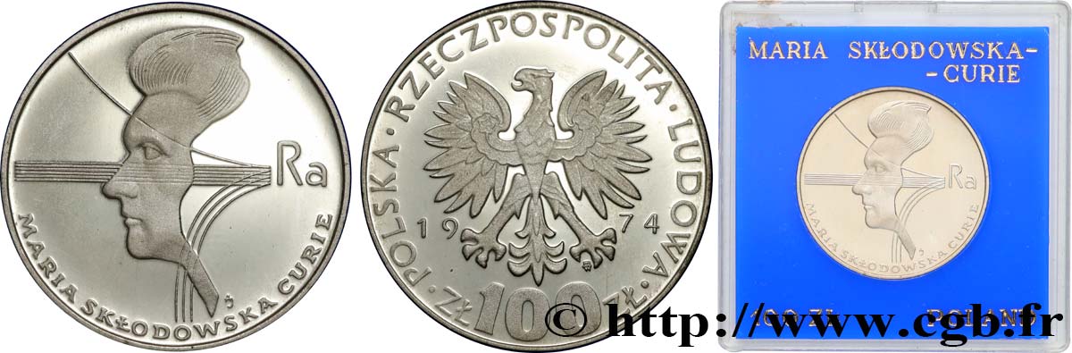 Pologne Zlotych Proof E Anniversaire De La Mort De Marie