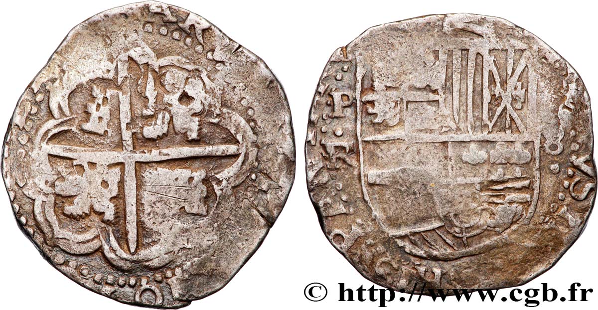 AMÉRIQUE ESPAGNOLE - ROYAUME D ESPAGNE - PHILIPPE III 8 Reales n.d. Potosi fSS 