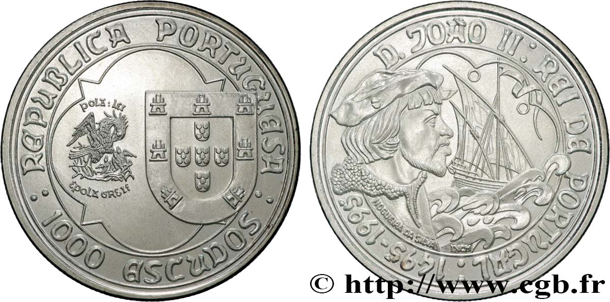 Portogallo Escudos E Anniversaire De La Mort De Jean Ii