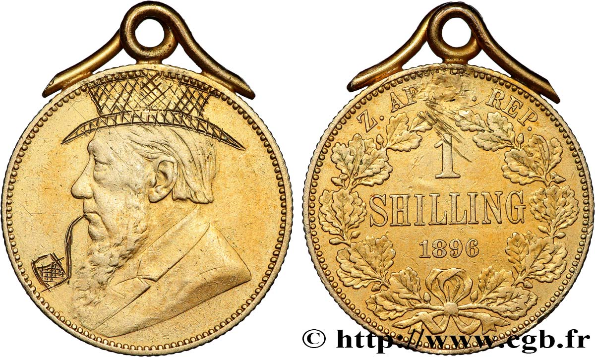 SüDAFRIKA 1 Shilling Kruger, satirique 1896  SS 