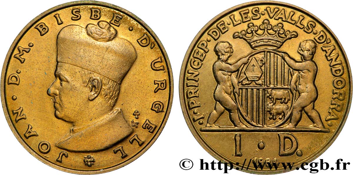 ANDORRA (PRINCIPALITY) 1 Diners 1984 AU
