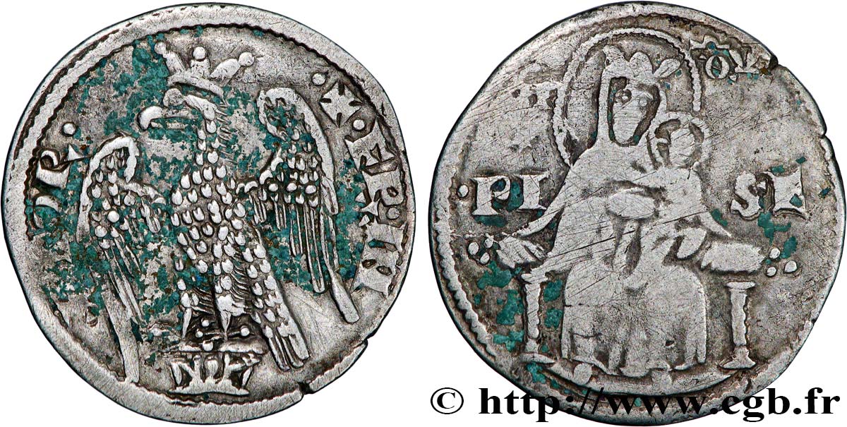 ITALY - PISA Grosso de 2 soldi (1269-1270) Pise XF 
