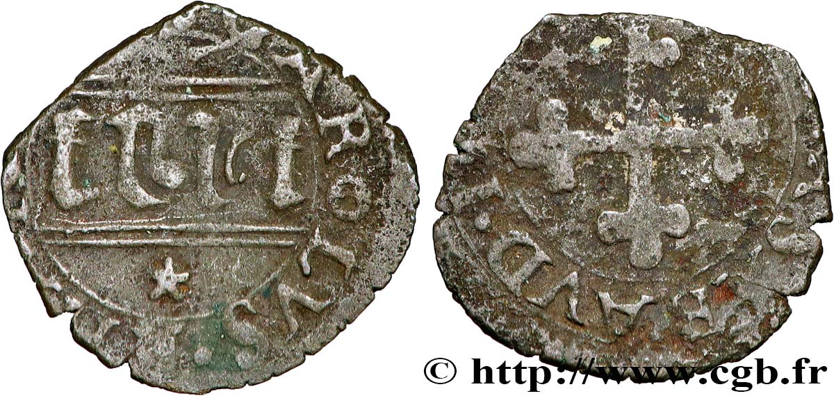 SAVOY - DUCHY OF SAVOY - CHARLES-EMMANUEL I Quart de sol (quarto di soldo) n.d. Chambéry VF