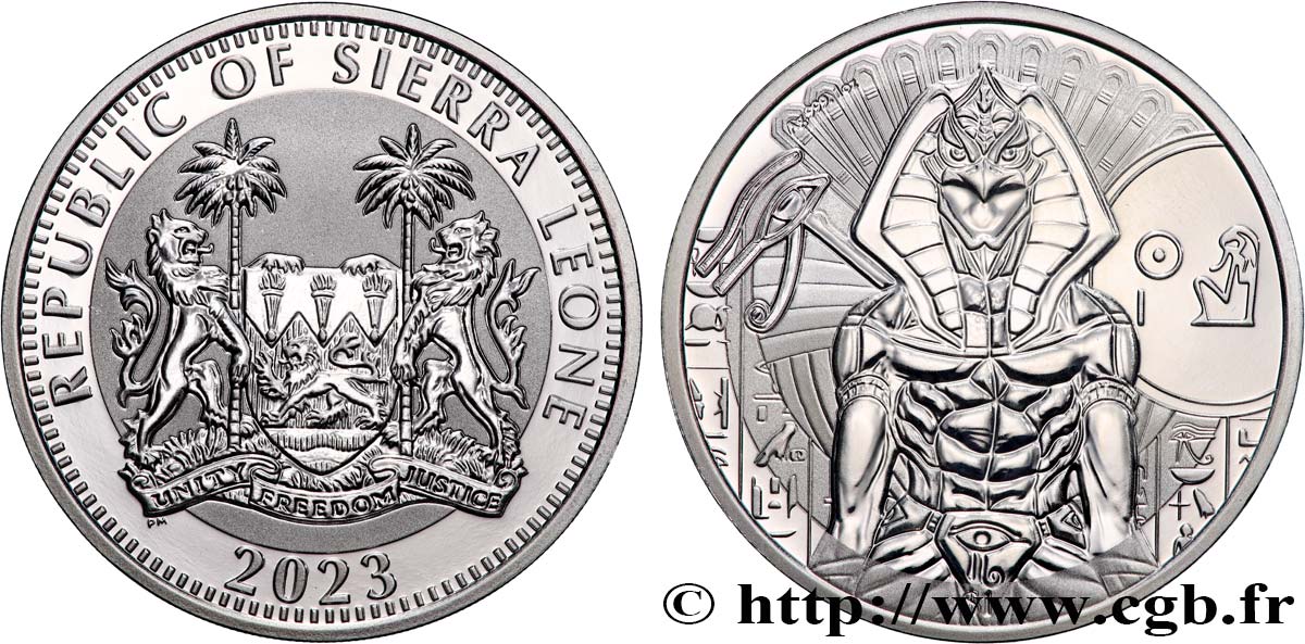 SILVER INVESTMENT 1 Oz - 1 Dollar Ra Dieux égyptiens 2023  MS 
