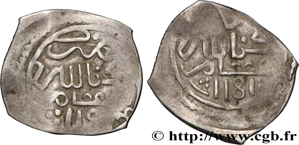 MAROC - (SIDI) MOHAMMED III 1 Dirham AH 1181 (1767) Meknès TB+ 