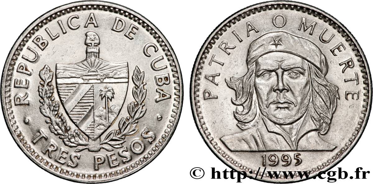 CUBA 3 Pesos Ernesto “Che” Guevara 1995 SPL