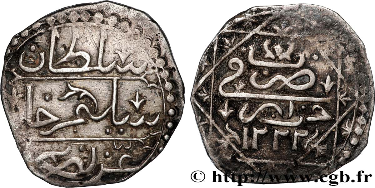 ALGÉRIE 1/4 Boudjou Sélim II AH 1422 (1807) Alger TB+ 