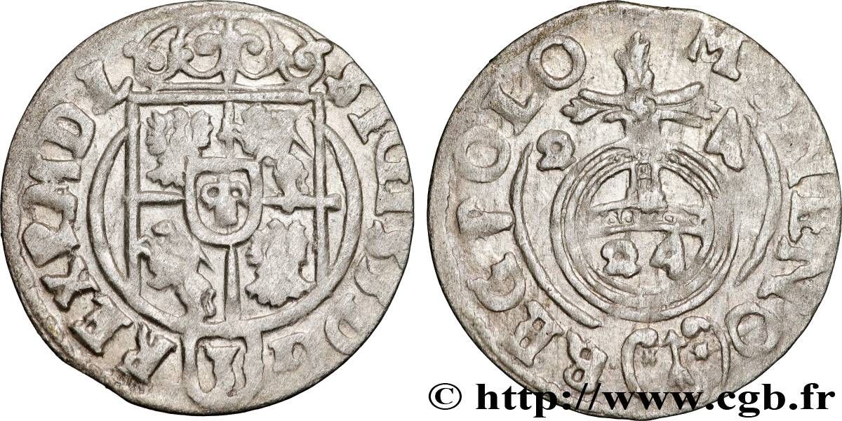 POLOGNE - ROYAUME DE POLOGNE - SIGISMOND III VASA 1 Półtorak / 3 Polker / 1/24 Thaler Sigismond III Vasa 1624 Cracovie TB+
