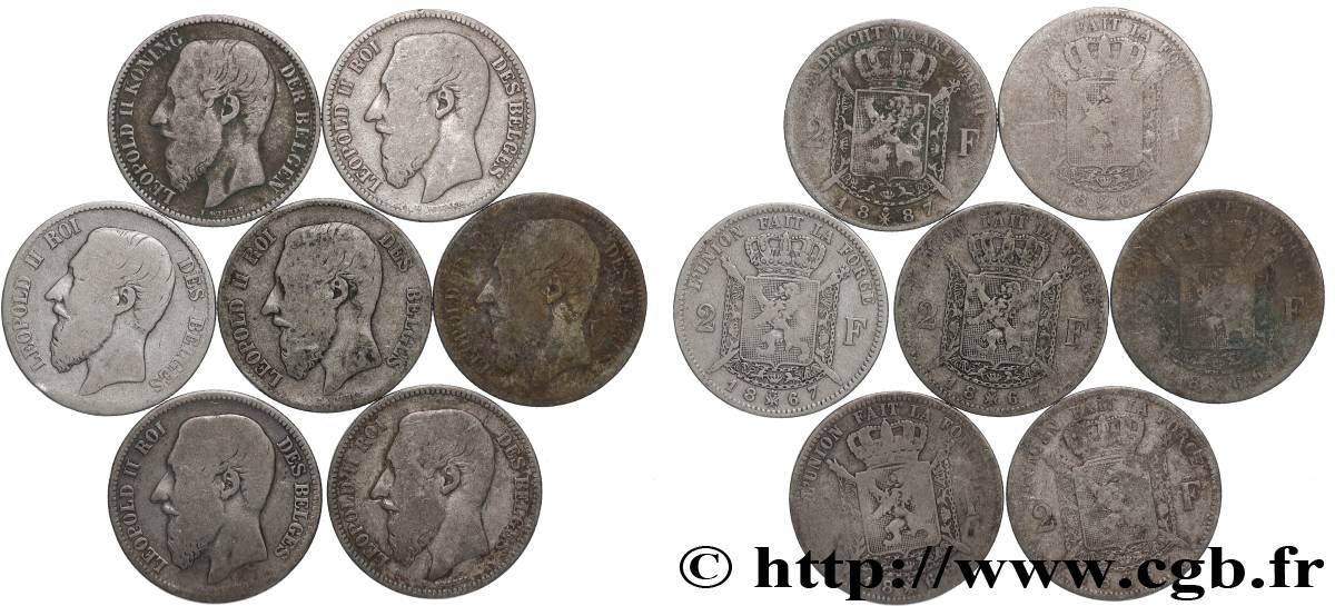 ARGENT D INVESTISSEMENT Lot 7 x 2 Francs n.d. TB
