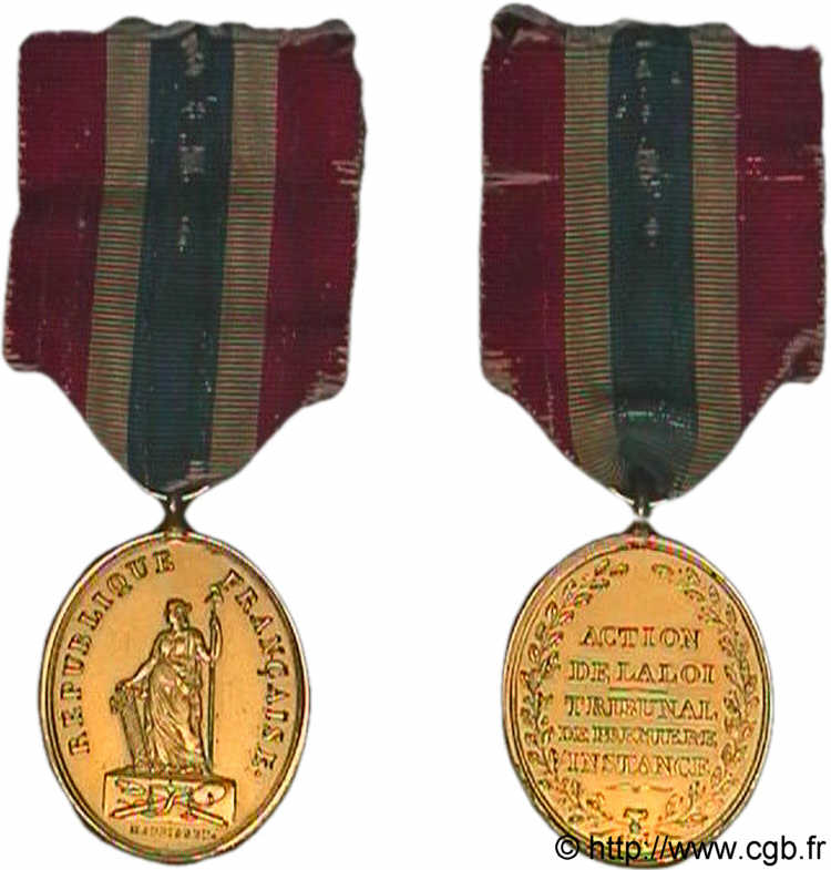 TRIBUNAL DE PREMIÈRE INSTANCE Médaille, tribunal de première instance VZ
