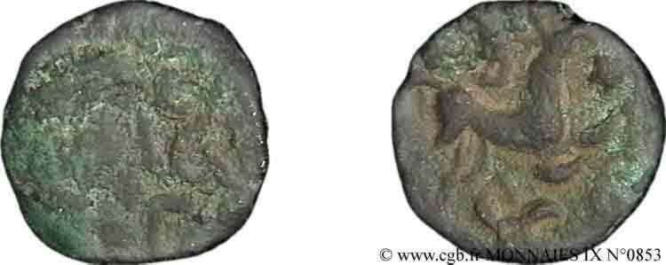 GALLIEN - BELGICA - AMBIANI (Region die Amiens) Bronze au cheval S